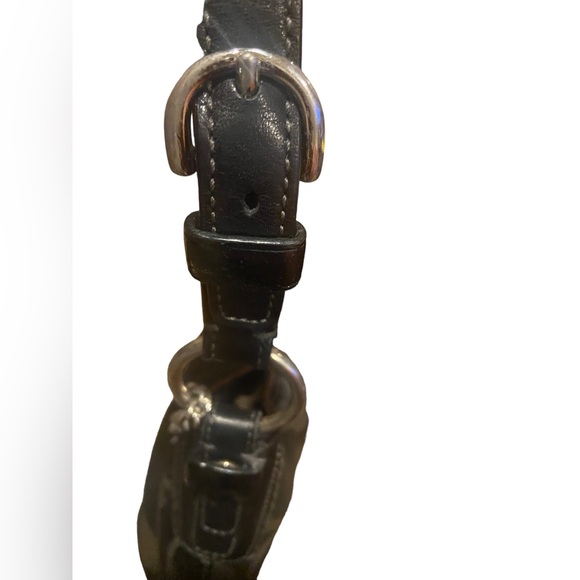 Coach Sateen Signature Shoulder Bag Black No -12675 - Picture 11 of 14